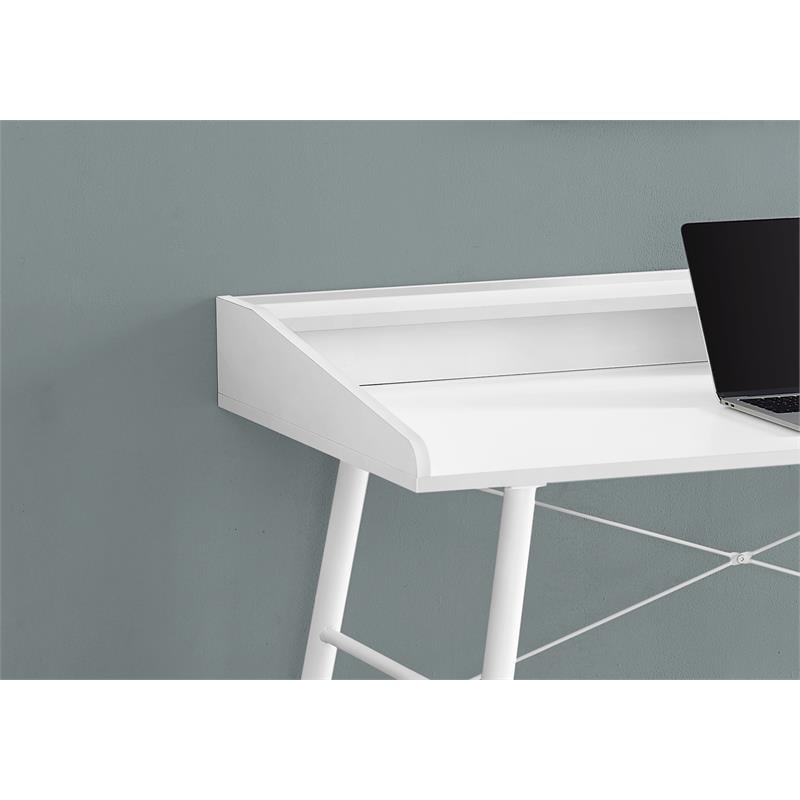Pemberly Row Computer Desk Home Office Laptop Storage Shelves 48