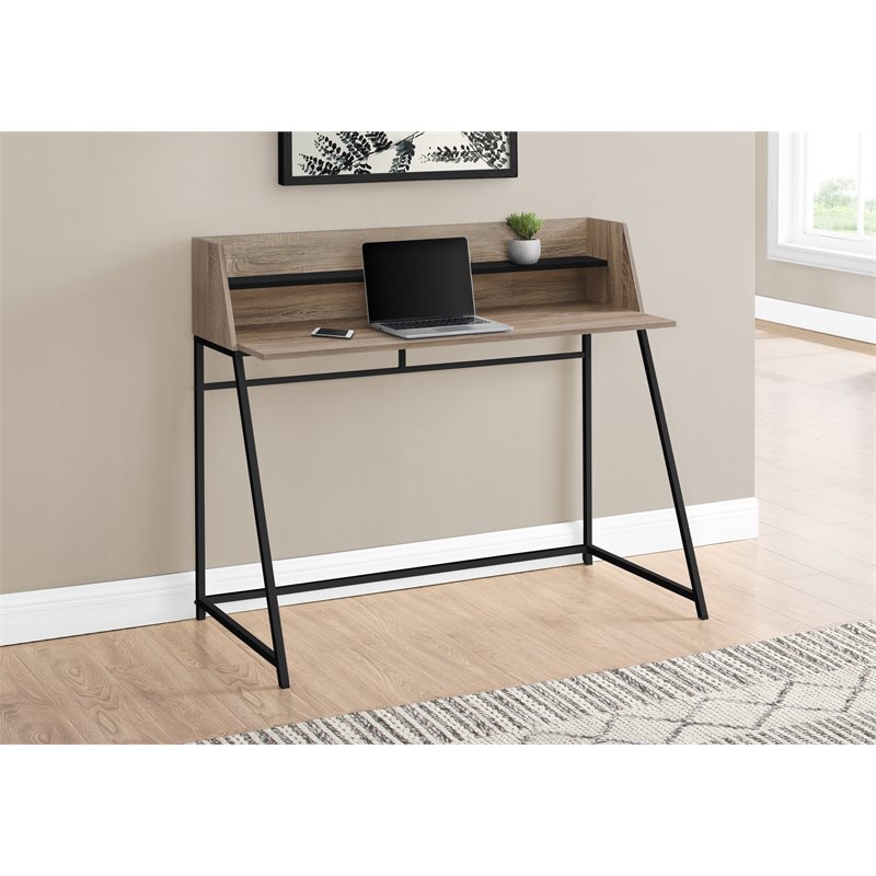 Pemberly Row Computer Desk Home Office Laptop Storage Shelves 48