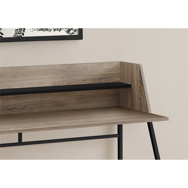 Pemberly Row Computer Desk Home Office Laptop Storage Shelves 48