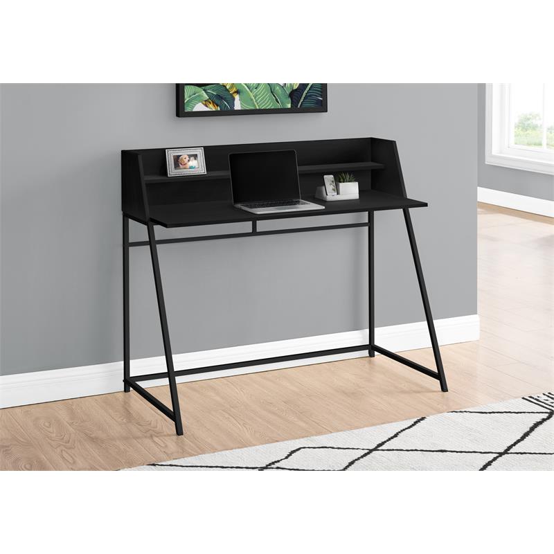 Pemberly Row Computer Desk Home Office Laptop Storage Shelves 48