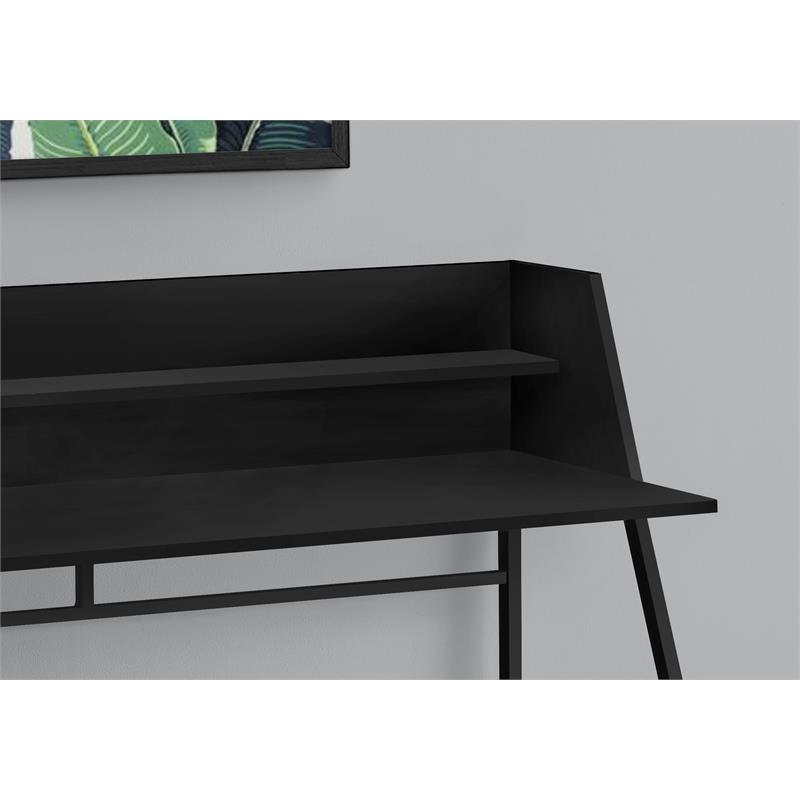 Pemberly Row Computer Desk Home Office Laptop Storage Shelves 48