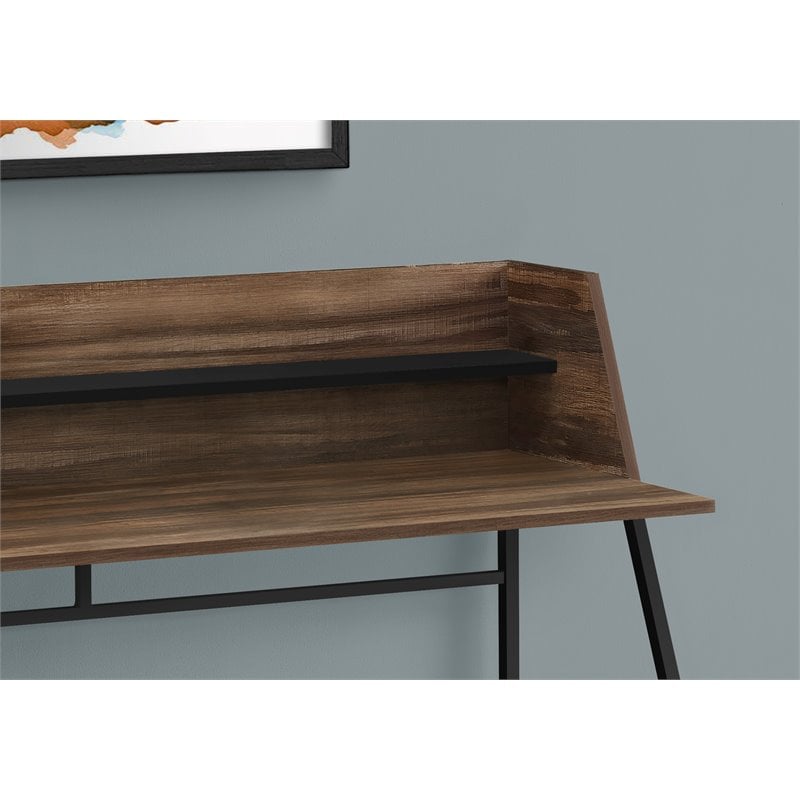 Pemberly Row Computer Desk Home Office Laptop Storage Shelves 48