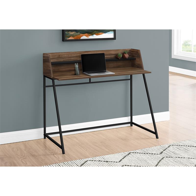 Pemberly Row Computer Desk Home Office Laptop Storage Shelves 48