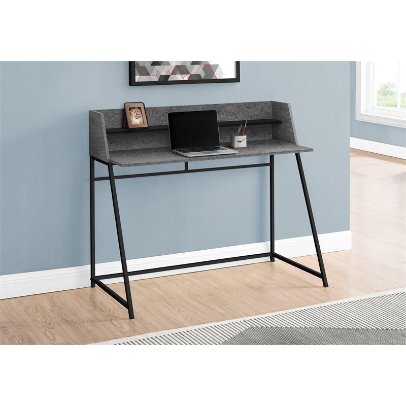 Pemberly Row Computer Desk Home Office Laptop Storage Shelves 48