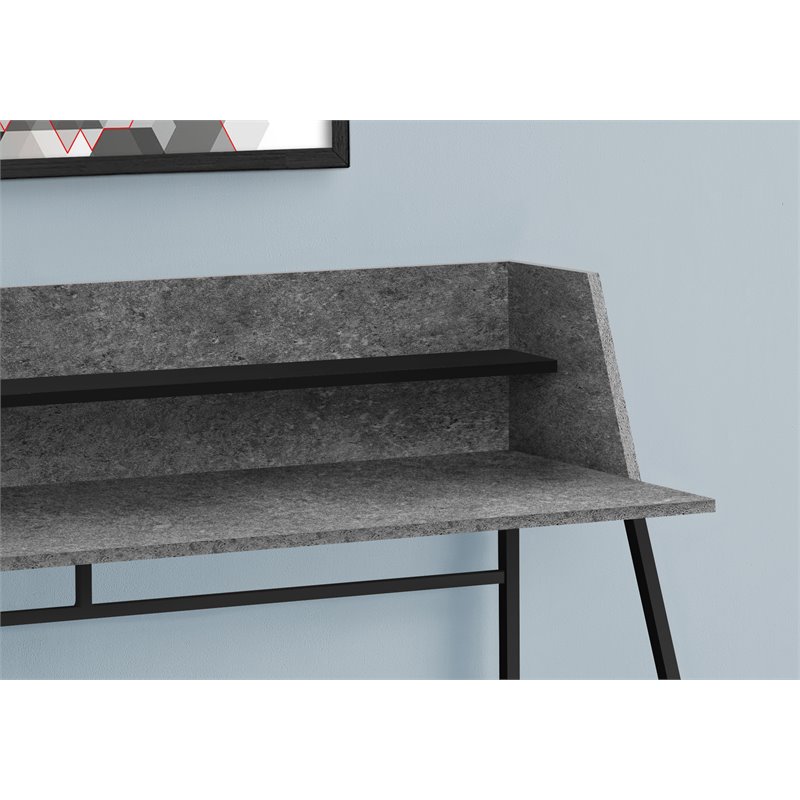 Pemberly Row Computer Desk Home Office Laptop Storage Shelves 48