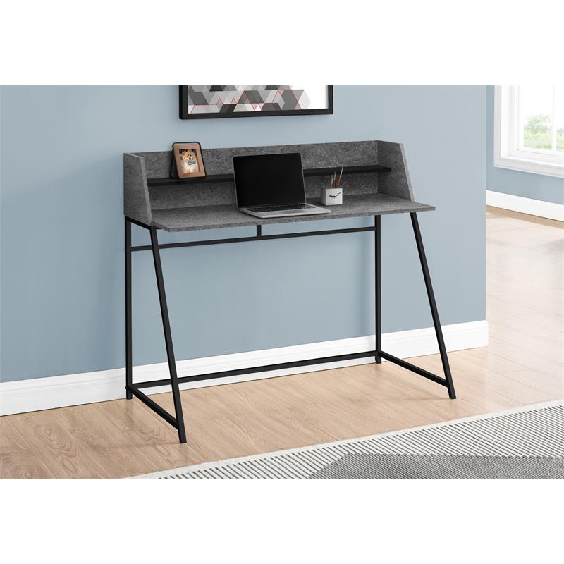 Pemberly Row Computer Desk Home Office Laptop Storage Shelves 48