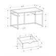 Pemberly Row Computer Desk Home Office Laptop Storage Drawer 42