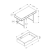 Pemberly Row Computer Desk Home Office Laptop 48