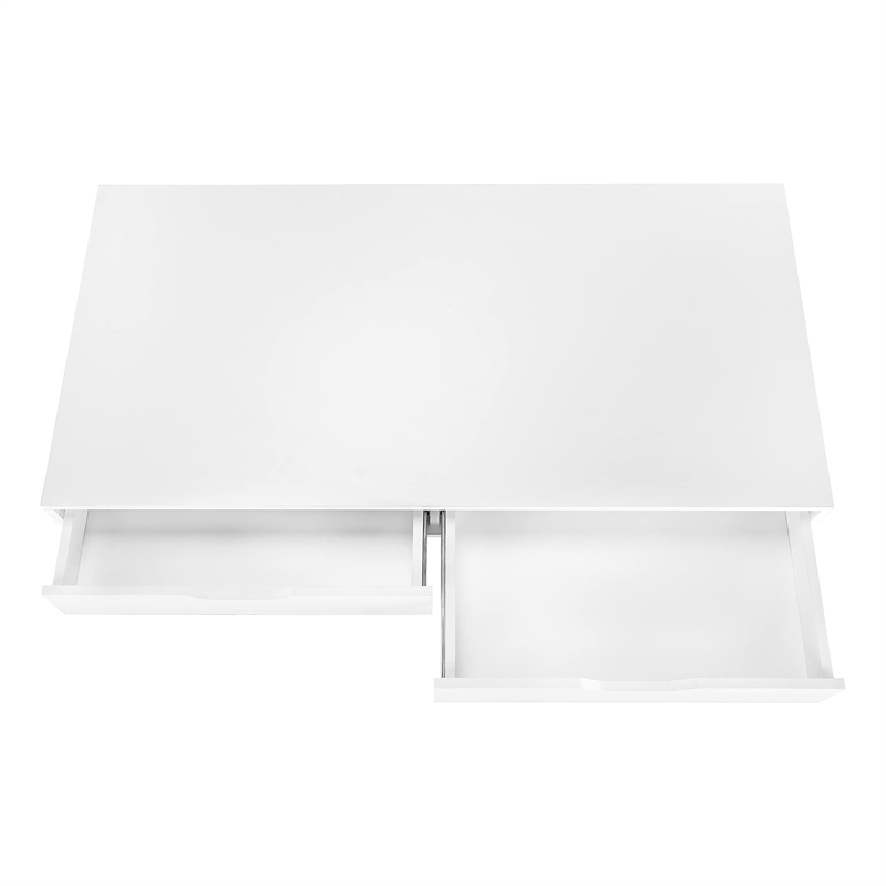 Pemberly Row Computer Desk Home Office Laptop Storage Drawers 48