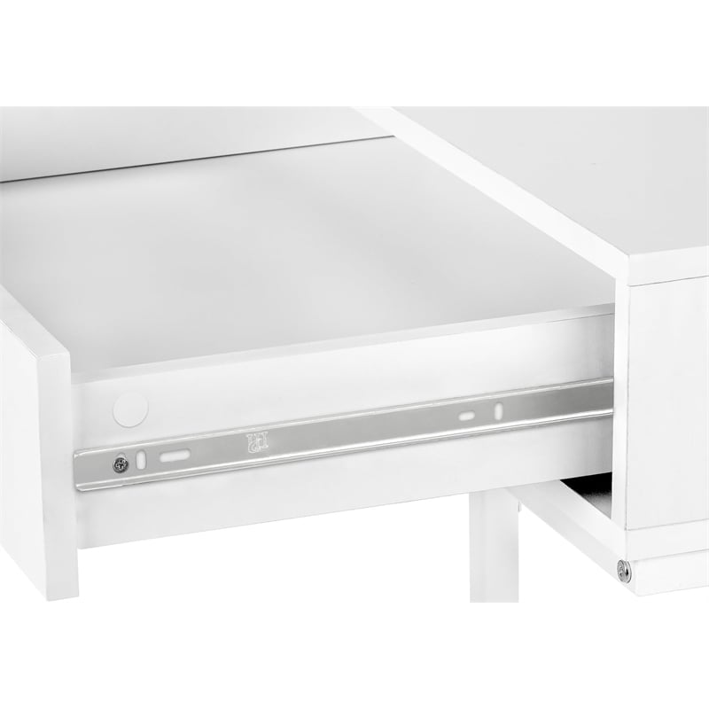 Pemberly Row Computer Desk Home Office Laptop Storage Drawers 48