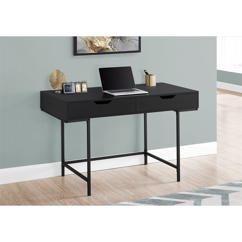Pemberly Row Computer Desk Home Office Laptop Storage Drawers 48