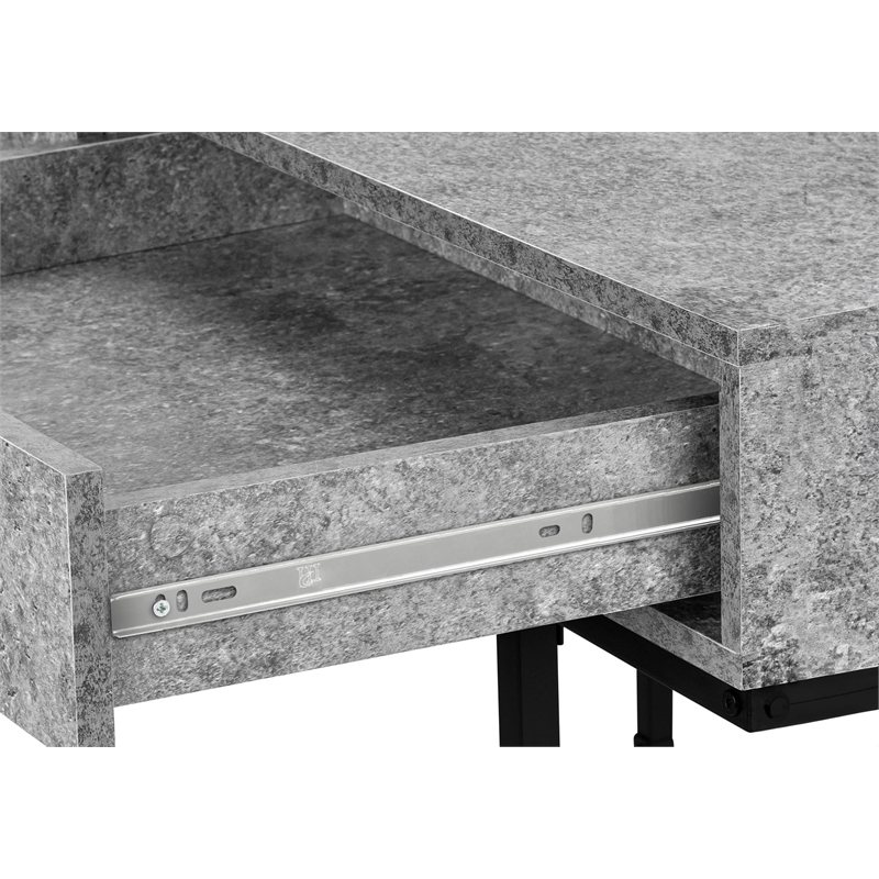 Pemberly Row Computer Desk Home Office Laptop Storage Drawers 48