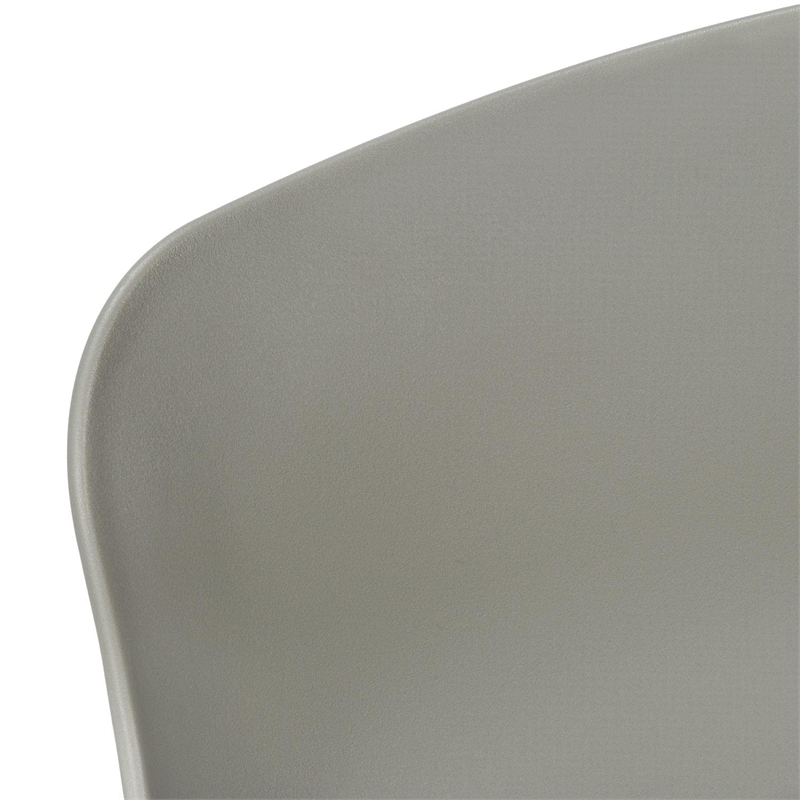 Pemberly Row Office Chair Swivel Ergonomic Computer Desk Juvenile Metal Grey