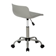 Pemberly Row Office Chair Swivel Ergonomic Computer Desk Juvenile Metal Grey