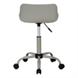 Pemberly Row Office Chair Swivel Ergonomic Computer Desk Juvenile Metal Grey