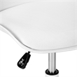 Pemberly Row Juvenile Metal Swivel Ergonomic Office Chair in White