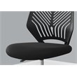 Pemberly Row Juvenile Metal Swivel Ergonomic Office Chair in Black
