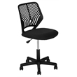 Pemberly Row Juvenile Metal Swivel Ergonomic Office Chair in Black