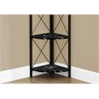 Pemberly Row Corner Bookshelf Etagere 4-Tier 60