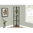 Pemberly Row Corner Bookshelf Etagere 4-Tier 60
