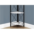Pemberly Row Corner Bookshelf 4-Tier 60