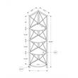 Pemberly Row Corner Bookshelf 4-Tier 60