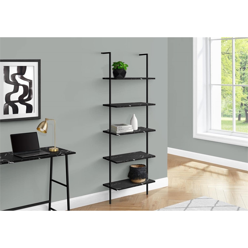 Pemberly Row Bookshelf Ladder 5-Tier 72