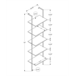 Pemberly Row Bookshelf Ladder 5-Tier 72
