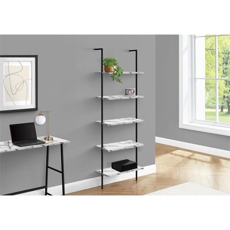 Pemberly Row Bookshelf Etagere Ladder 5-Tier 72