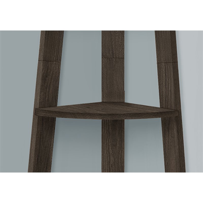 Pemberly Row Corner Bookshelf Etagere 5-Tier 72