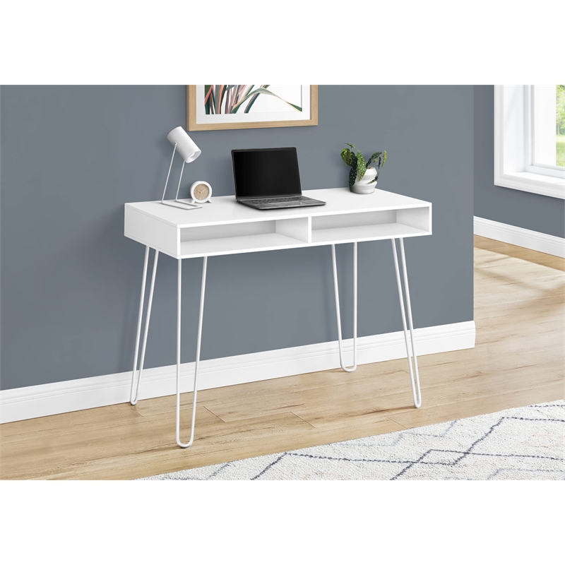 Pemberly Row Computer Desk Home Office Laptop Storage Drawers 40