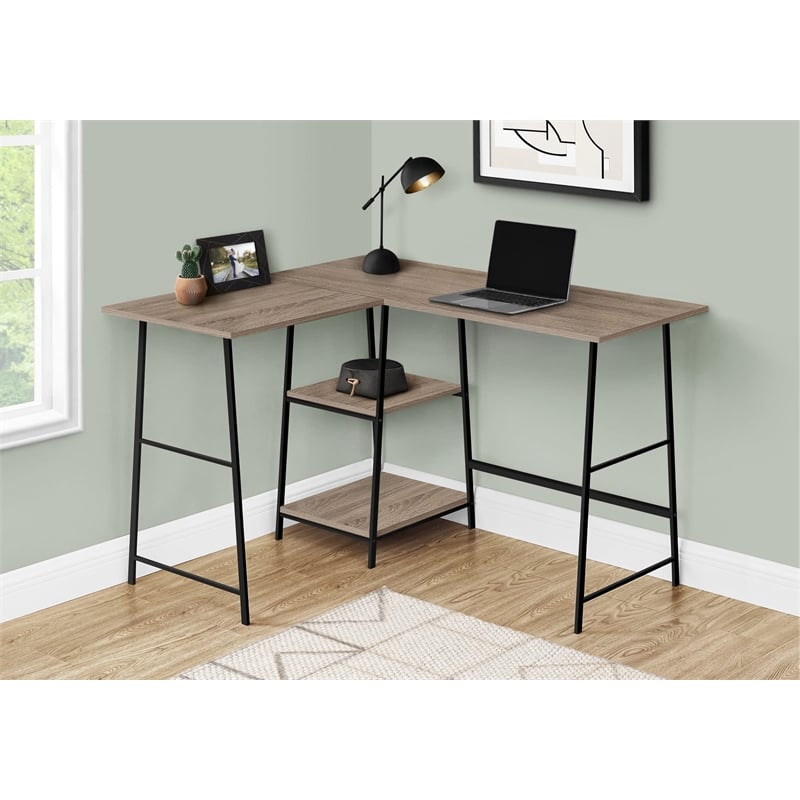 Pemberly Row Corner Computer Desk Home Office 48