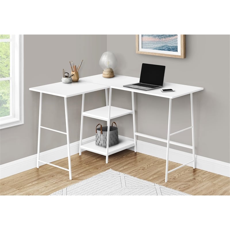 Pemberly Row Corner Computer Desk Home Office 48