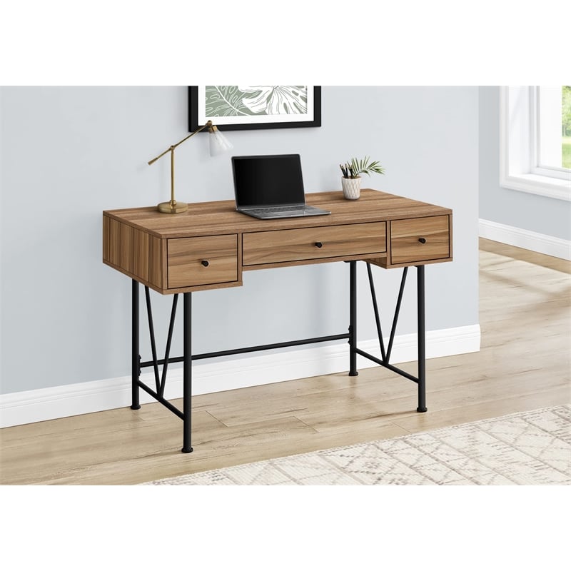 Pemberly Row Computer Desk Home Office Laptop Storage Drawers 48