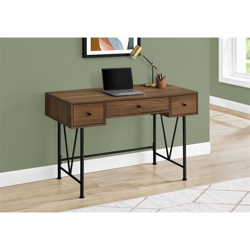 Pemberly Row Computer Desk Home Office Laptop Storage Drawers 48