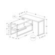 Pemberly Row Corner Computer Desk 60