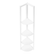Pemberly Row Corner Bookshelf Etagere 4-Tier 60