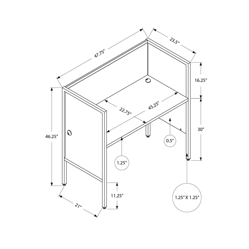Pemberly Row Office Cubicle 48