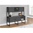 Pemberly Row Office Credenza Home Office Storage Commercial Grade - Gray & Black