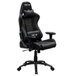 Pemberly Row Ergonomic High-Back Racer Style Gaming Chair in Black