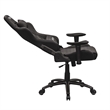 Pemberly Row Ergonomic High-Back Racer Style Gaming Chair in Black