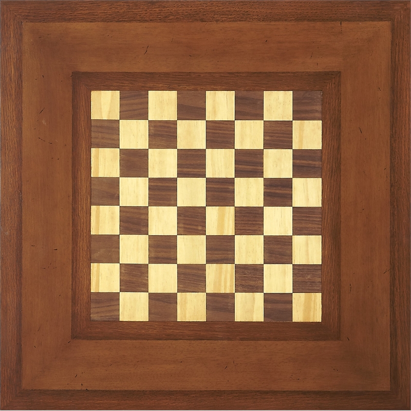 Pemberly Row Traditional Antique Cherry Wood Game Table in Brown