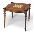 Pemberly Row Traditional Antique Cherry Wood Game Table in Brown