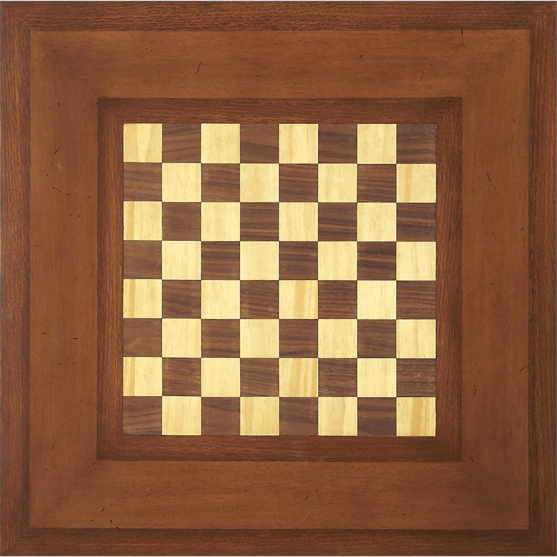 Pemberly Row Traditional Antique Cherry Wood Game Table in Brown