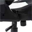 Pemberly Row Polyurethane and Steel Frame Office-PC Gaming Chair in White