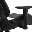 Pemberly Row Polyurethane and Steel Frame Office-PC Gaming Chair in White