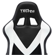 Pemberly Row Polyurethane and Steel Frame Office-PC Gaming Chair in White