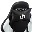 Pemberly Row Polyurethane and Steel Frame Office-PC Gaming Chair in White