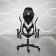 Pemberly Row Polyurethane and Steel Frame Office-PC Gaming Chair in White