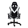 Pemberly Row Polyurethane and Steel Frame Office-PC Gaming Chair in White